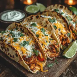 In a world where time is often of the essence, finding a meal that is both quick to prepare and bursting with flavor can feel like a culinary challenge. Enter the Mini Chicken Fajita Flatbread Pockets, a delightful dish that combines succulent chicken with vibrant vegetables, all wrapped in a soft, warm flatbread. This recipe not only tantalizes the taste buds but also stands out for its versatility, making it a perfect choice for any occasion—be it a cozy family dinner, a lively gathering with friends, or a practical meal prep option for those busy weeks.
