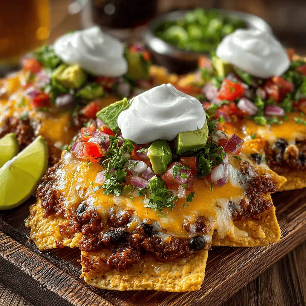 Welcome to the vibrant world of Fiery Fiesta Chili Nachos, a dish that promises to elevate your taste buds and become a staple at your next gathering. Whether it's game day, a family reunion, or a cozy night in with your favorite movie, this nacho recipe is the ultimate crowd-pleaser. Imagine the crunch of crispy tortilla chips layered with a rich, spicy chili and topped with gooey melted cheese—sounds irresistible, right? This delectable treat is not just about satisfying your cravings; it’s an experience bursting with flavor, color, and warmth.