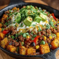 Are you looking for a nutritious and delicious meal that can be whipped up in no time? Look no further than the Sweet Potato Turkey Skillet Delight. This recipe brings together the natural sweetness of vibrant sweet potatoes and the savory richness of ground turkey, all cooked together in a single skillet. Not only does this dish promise a burst of flavor, but it also offers an array of health benefits, making it a perfect choice for busy weeknight dinners or meal prep.