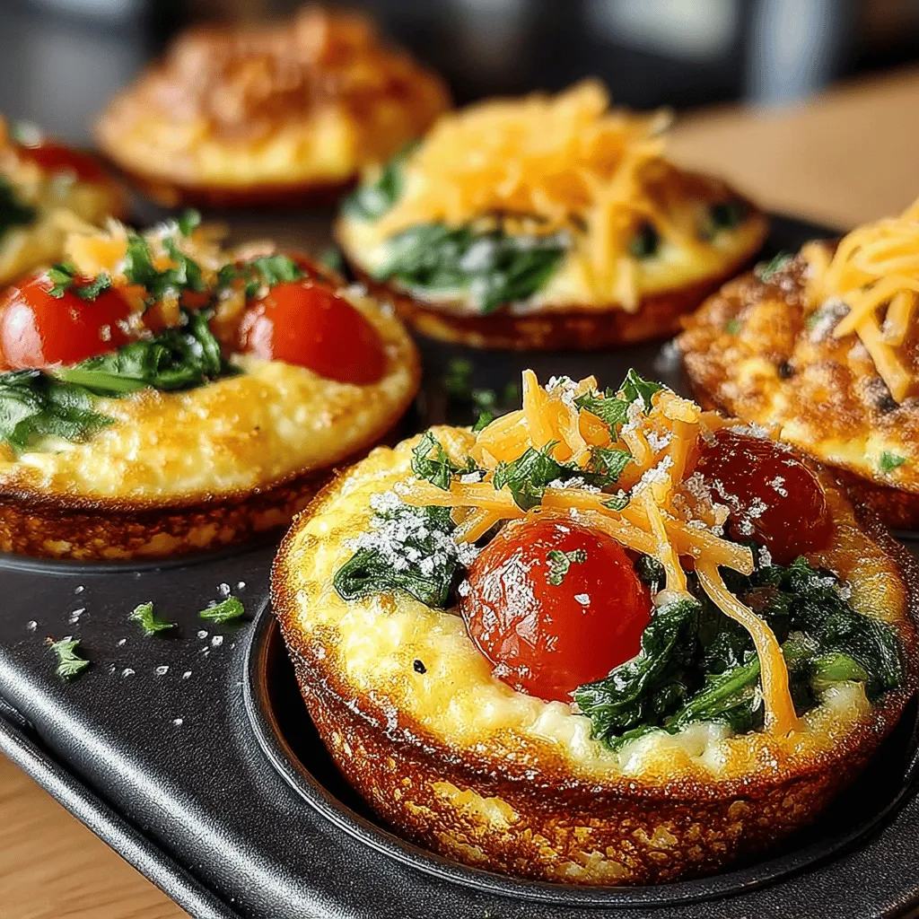 To create the perfect Savory Spinach & Tomato Egg Muffins, it's essential to understand the role each ingredient plays in delivering flavor, nutrition, and texture.
