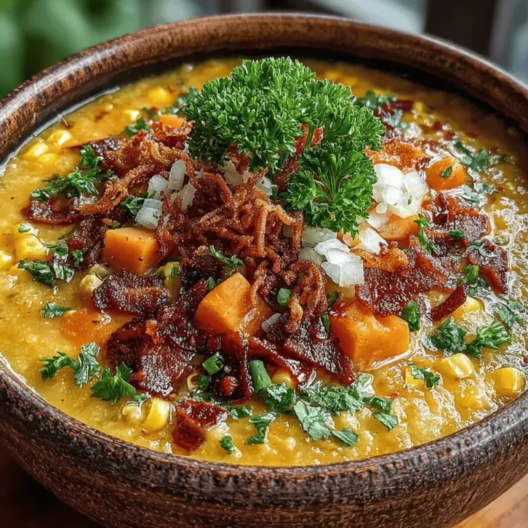 When it comes to creating comforting dishes that warm the soul, few recipes can compete with a bowl of creamy corn soup. Creamy Corn Paradise is a perfect embodiment of this comfort food category, offering a delightful blend of flavors and textures that make it an ideal choice for family gatherings, cozy dinners, or simply a nourishing meal on a chilly day. This dish stands out not only for its rich taste but also for its versatility, allowing for both traditional and creative adaptations to suit various dietary preferences.