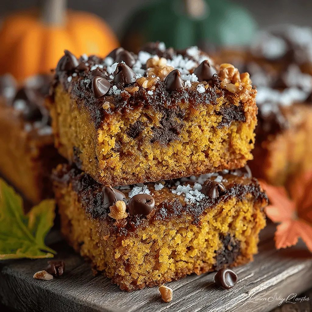Spooktacular Pumpkin Chocolate Snack Bars