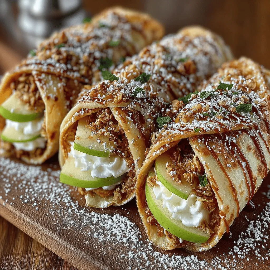 In the fast-paced world of family life, finding healthy and delicious snacks can often feel like a daunting task. Enter Sweet Apple Roll-Ups—an enticing solution that combines the goodness of fresh apples with the convenience of a portable treat. These delightful roll-ups are not only perfect for busy families and school lunches but can also serve as a quick dessert option that pleases both kids and adults. Utilizing simple, wholesome ingredients, this recipe allows for easy preparation, making it an ideal choice for novice cooks and seasoned chefs alike.