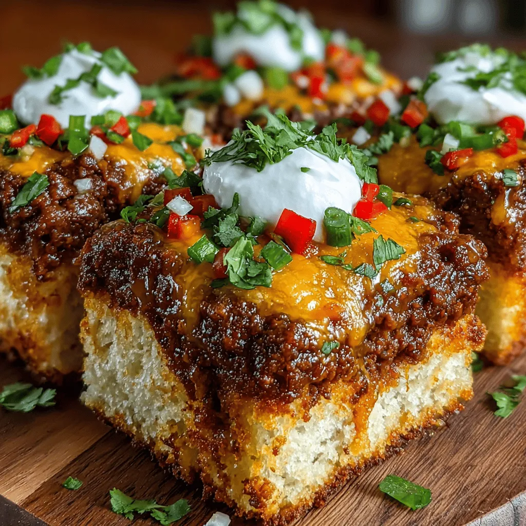 In the realm of comfort food, few dishes offer the heartwarming satisfaction of Cheesy Chili Biscuit Bake Squares. This delightful creation combines the richness of melted cheese with the robust flavors of chili, all nestled within layers of fluffy biscuit dough. Whether you’re looking for a quick weeknight meal or a crowd-pleasing dish for a casual gathering, this recipe stands out for its simplicity and versatility.