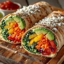 Rainbow Veggie Wrap Recipe