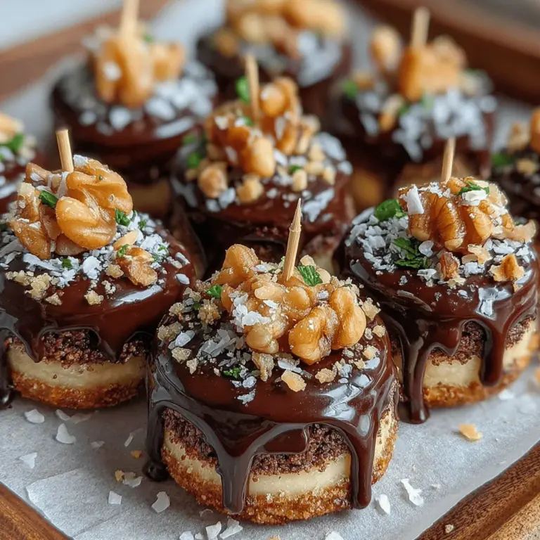 Choco-Banana Delight Bites are the ultimate fusion of rich chocolate and sweet bananas, creating an irresistible snack or dessert that appeals to both the young and the young at heart. This delightful treat has garnered attention for its simplicity, allowing anyone to create a gourmet experience in their own kitchen with minimal effort. The blend of flavors and textures is not just delicious but also makes these bites a versatile option for various occasions—be it a party, a movie night, or a wholesome treat for the kids after school.