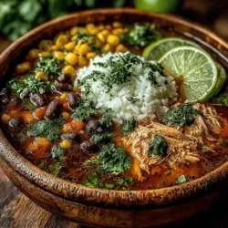 Cozy Autumn Crockpot Chicken Chili with Rice