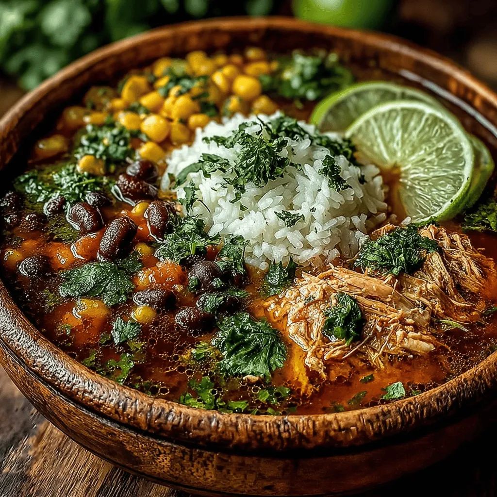 Cozy Autumn Crockpot Chicken Chili with Rice