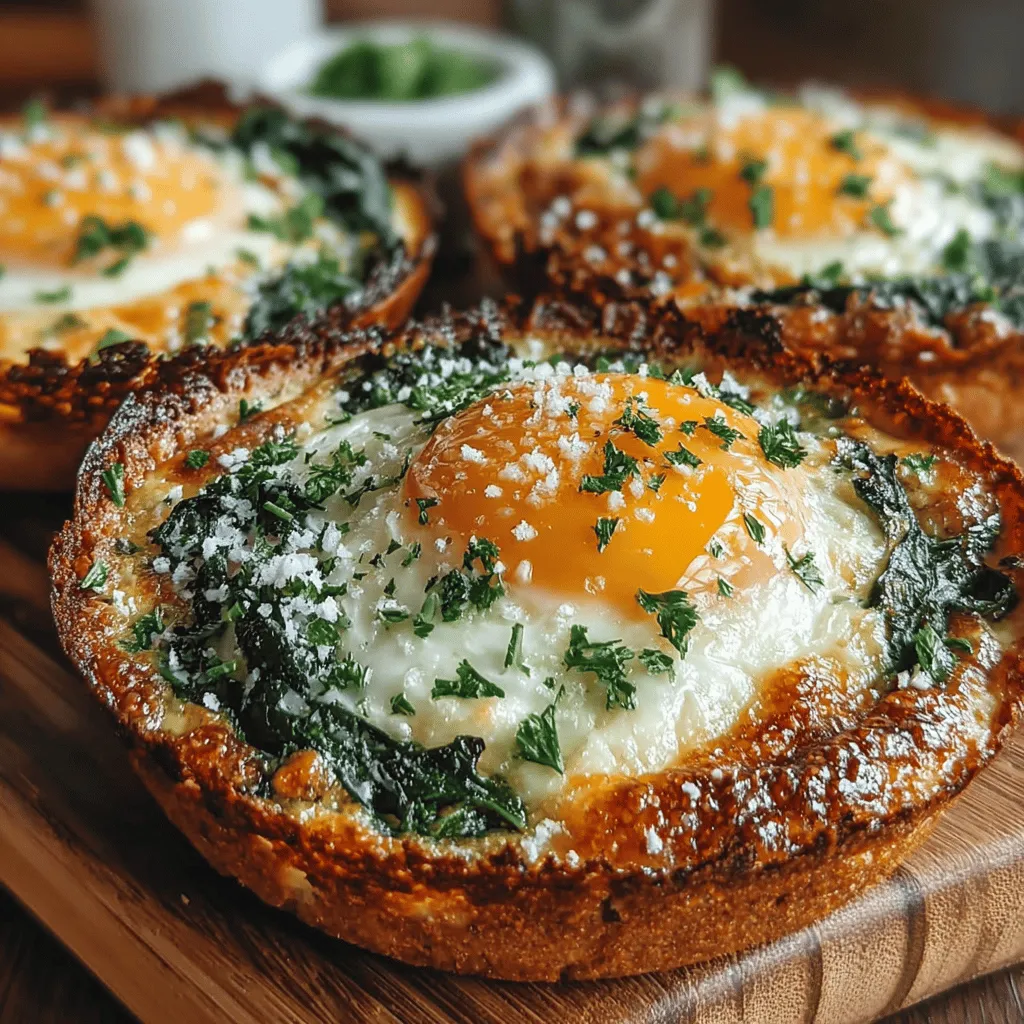 In the world of breakfast and brunch, finding a dish that is both nutritious and delicious can often feel like a challenge. The Cheesy Baked Egg and Spinach Nests are a perfect solution, offering a delightful blend of flavors and textures that can be enjoyed at any meal. This recipe is ideal for those busy mornings when you crave something hearty yet wholesome, as well as for leisurely weekend brunches where you want to impress guests with minimal effort. These nests not only serve as a beautiful centerpiece on your table but also pack a nutritional punch, making them a standout choice for any meal.