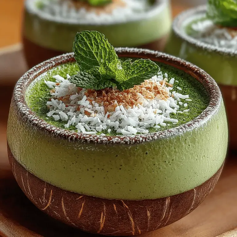 In the realm of innovative desserts, Zucchini Coconut Pudding Cups stand out as a delightful fusion of nutrition and indulgence. This creative dessert pairs the subtle earthiness of zucchini with the rich creaminess of coconut milk, resulting in a treat that is both satisfying and guilt-free. The trend of incorporating vegetables into sweet dishes has gained momentum in recent years, as health-conscious eaters seek ways to enjoy their favorite flavors while boosting their nutritional intake. Zucchini, often overlooked in the dessert department, adds moisture and a hint of sweetness, making it an ideal candidate for this unique pudding.