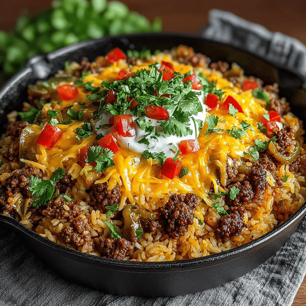 If you’re in search of a dish that combines comfort and vibrant flavors, look no further than the Hatch Chili Beef and Rice Skillet. This one-pan meal seamlessly integrates the warmth of southwestern cuisine with the convenience of a quick cooking method. At the heart of this dish are the fresh and flavorful Hatch green chiles, which provide a unique taste that elevates traditional beef and rice recipes. Alongside ground beef, aromatic spices, and hearty rice, this dish offers not only a delightful culinary experience but also a satisfying and nourishing meal option perfect for busy weeknights or family gatherings.