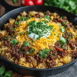 If you’re in search of a dish that combines comfort and vibrant flavors, look no further than the Hatch Chili Beef and Rice Skillet. This one-pan meal seamlessly integrates the warmth of southwestern cuisine with the convenience of a quick cooking method. At the heart of this dish are the fresh and flavorful Hatch green chiles, which provide a unique taste that elevates traditional beef and rice recipes. Alongside ground beef, aromatic spices, and hearty rice, this dish offers not only a delightful culinary experience but also a satisfying and nourishing meal option perfect for busy weeknights or family gatherings.