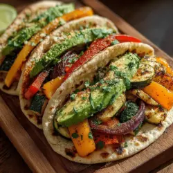 In today’s fast-paced world, finding nutritious and satisfying meals can be a challenge. With busy schedules and the constant demand for quick, on-the-go options, many people often resort to less healthy choices. Enter the Roasted Veggie and Chili Pita Pockets—a delightful, plant-based dish that combines vibrant vegetables with protein-packed black beans, all nestled in warm, whole-wheat pita pockets. This recipe not only bursts with flavor but is also quick and easy to prepare, making it the perfect option for busy weeknights or a healthy lunch.