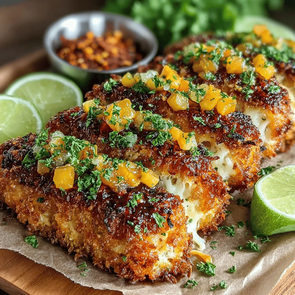 The magic of Zesty Baked Chili Lime Chicken Tenders lies in their vibrant flavor profile. The marriage of zesty lime and spicy chili creates an exciting taste experience that is both refreshing and invigorating. Each bite offers a delightful kick, balanced by a subtle sweetness from honey that keeps you coming back for more. This dish is not just about flavor; it also caters to the growing demand for healthier alternatives to fried foods. By baking rather than frying, you maintain the crispy texture while significantly reducing the calorie count and unhealthy fats typically associated with traditional chicken tenders.
