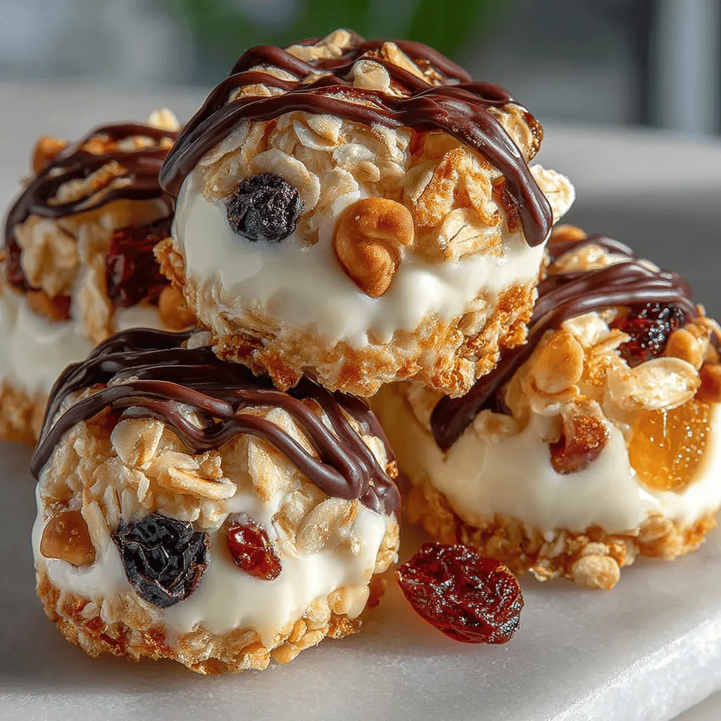 In recent years, the demand for healthy snacking options has surged, reflecting a growing awareness of the importance of maintaining a balanced diet. Health-conscious consumers are increasingly seeking snacks that not only satisfy their cravings but also provide nutritional benefits. Enter the Crunchy Delight Frozen Greek Yogurt Granola Clusters—a delectable treat that perfectly marries taste and nutrition. This recipe is a delightful blend of creamy Greek yogurt and crunchy granola, making it an ideal choice for anyone looking to indulge in a guilt-free snack.