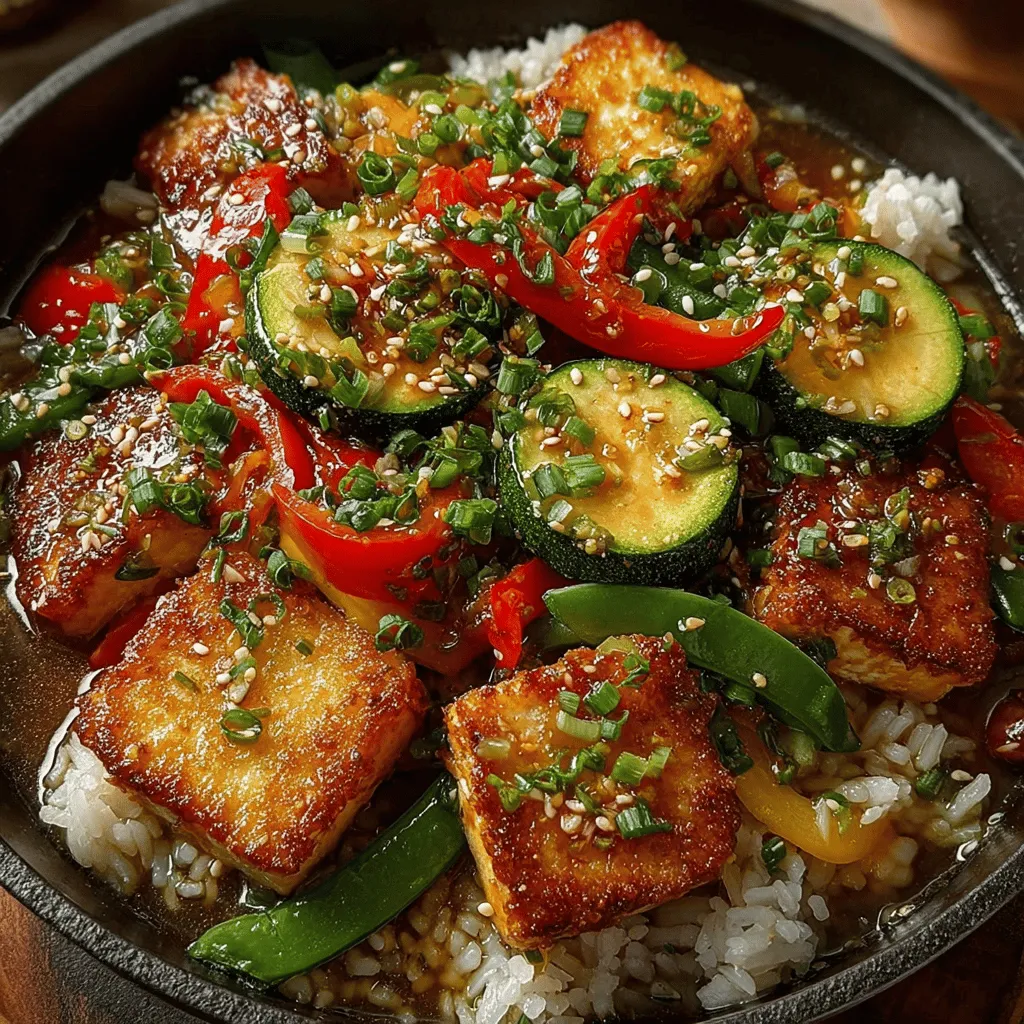 In the realm of quick and nutritious meals, the Zesty Zucchini Tofu Stir Fry stands out for its vibrant flavors and wholesome ingredients. This dish seamlessly combines the light, refreshing taste of zucchini with the hearty texture of tofu, creating a symphony of flavors that tantalize the taste buds. Not only does this stir fry burst with color and taste, but it also packs a punch in terms of nutrition, making it a perfect choice for those aiming to maintain a healthy lifestyle.