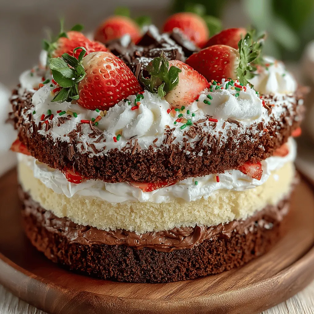 Dreamy Neapolitan Cake