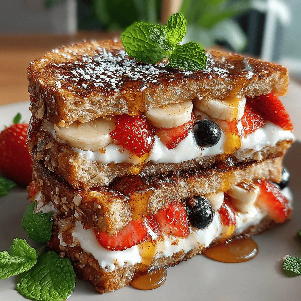 In the world of culinary creativity, the Grilled Fruit Pizza Sandwich Melt stands out as an innovative fusion of flavors that redefines traditional sandwiches and desserts. This delightful concoction combines the freshness of seasonal fruits with the creaminess of ricotta cheese, all sandwiched between slices of whole grain bread. When grilled, the sandwich transforms into a warm, melty treat, making it an ideal choice for breakfast, brunch, or even a light dessert. The harmonious blend of textures and flavors in this recipe not only tantalizes the taste buds but also presents a healthier option for those looking to indulge without the guilt.