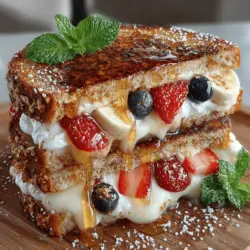In the world of culinary creativity, the Grilled Fruit Pizza Sandwich Melt stands out as an innovative fusion of flavors that redefines traditional sandwiches and desserts. This delightful concoction combines the freshness of seasonal fruits with the creaminess of ricotta cheese, all sandwiched between slices of whole grain bread. When grilled, the sandwich transforms into a warm, melty treat, making it an ideal choice for breakfast, brunch, or even a light dessert. The harmonious blend of textures and flavors in this recipe not only tantalizes the taste buds but also presents a healthier option for those looking to indulge without the guilt.