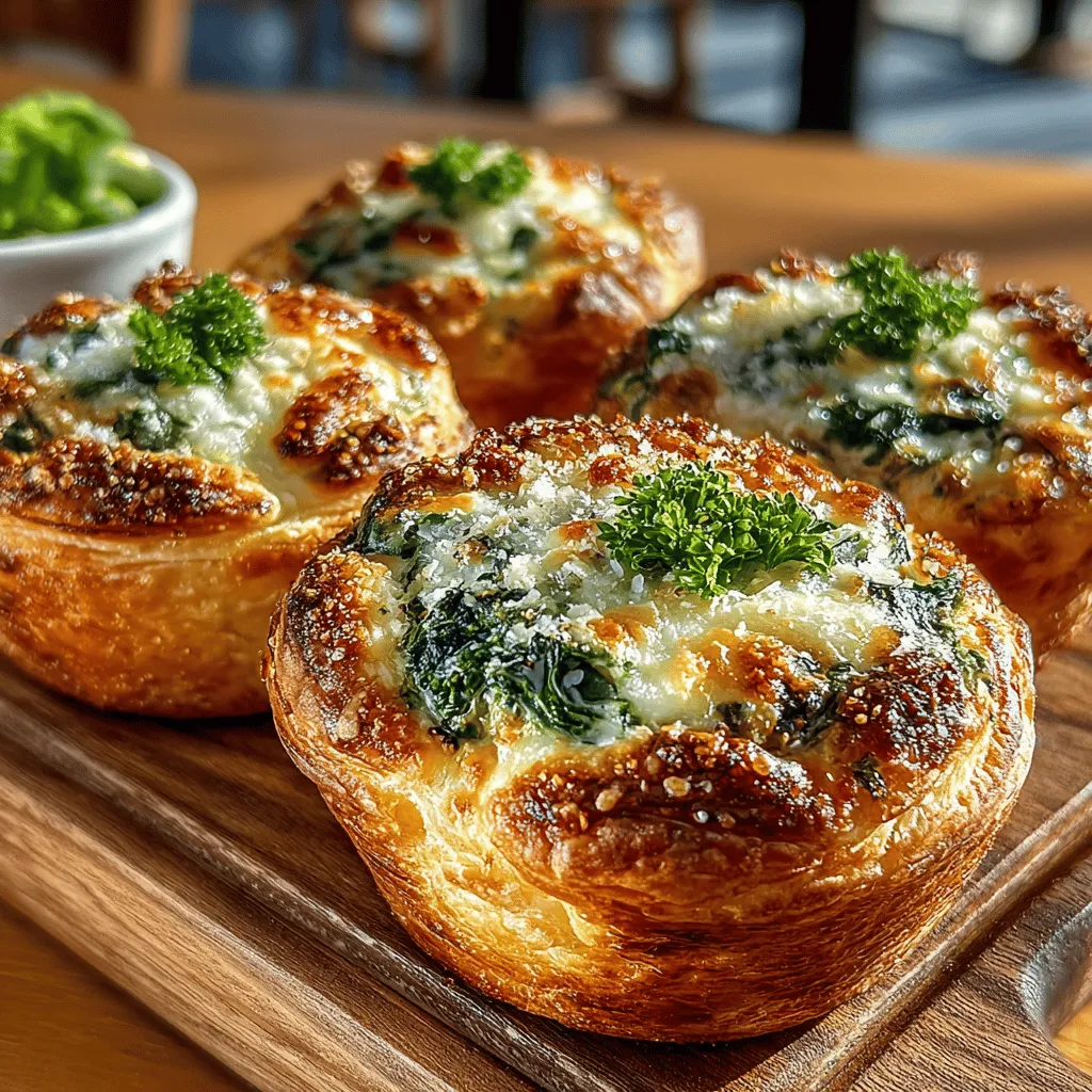 To create these mouthwatering Mini Spinach Artichoke Puff Melts, you will need a selection of fresh and flavorful ingredients. Each component plays a crucial role in achieving the dish's delightful taste and texture. Here's a closer look at the key ingredients: