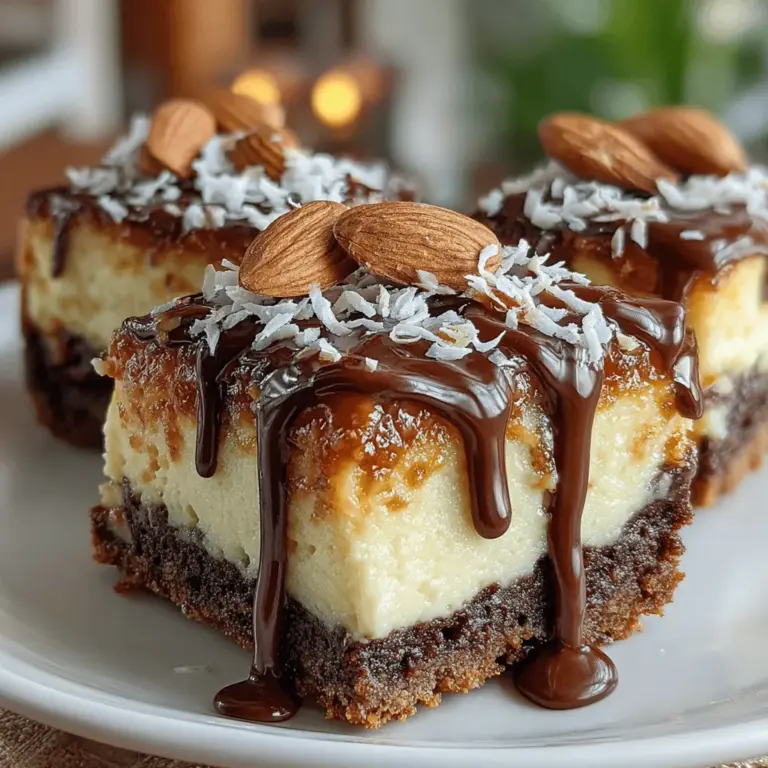 No-bake desserts have surged in popularity over the years, offering a delightful way to indulge in sweets without the hassle of preheating an oven. For those who crave the perfect balance of creamy, crunchy, and sweet, No-Bake Almond Joy Cheesecake Bars stand out as an irresistible treat. Inspired by the iconic Almond Joy candy bar, these cheesecake bars feature a harmonious blend of rich chocolate, tropical coconut, and crunchy almonds, making them the perfect dessert for any occasion.