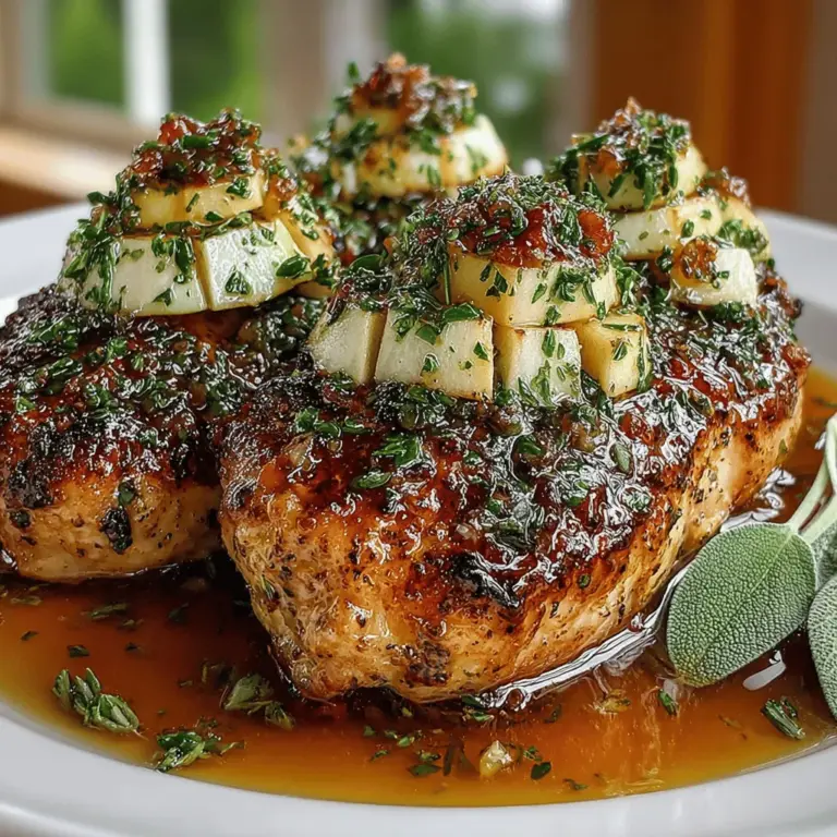 As the leaves turn golden and the crisp air sets in, the flavors of fall beckon us to indulge in comforting meals that warm both the heart and the home. Among these, slow-cooked dishes stand out for their ability to meld flavors over time, creating a harmony that is both satisfying and memorable. One such dish is Crockpot Apple Chicken with Sage—a delightful combination of tender chicken and sweet apples, enhanced by the aromatic allure of sage and thyme. This dish not only encapsulates the essence of autumn but also offers a convenient way to enjoy a wholesome meal amidst our busy lifestyles.
