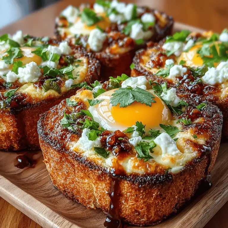 If you’re in search of a delicious and satisfying dish that can easily transition from breakfast to brunch or even serve as a savory snack, look no further than Hatch Chili Egg Toast Bakes. This recipe combines the comforting essence of classic egg bakes with the robust, lively flavors of Hatch green chilies and melted cheddar cheese. Whether you're hosting friends for a weekend brunch or simply indulging in a cozy morning at home, this dish promises to deliver a delightful experience for your taste buds.