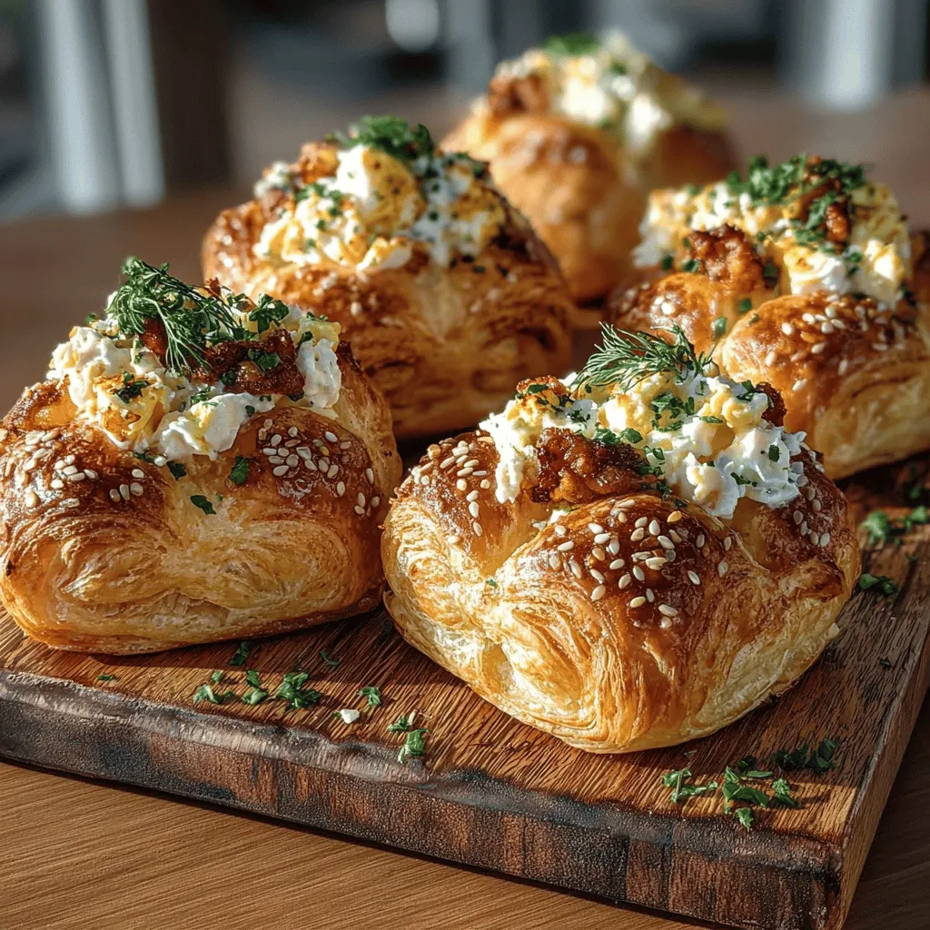 Mini Egg Salad Puff Sandwiches are a culinary delight that effortlessly combines the creamy, rich flavors of classic egg salad with the flaky and buttery elegance of puff pastry. These bite-sized wonders are perfect for any occasion, whether you're hosting a gathering, planning a picnic, or simply enjoying a casual family meal. Their appealing presentation and delightful taste make them a favorite among both adults and children, ensuring they’ll be a hit at your next event.