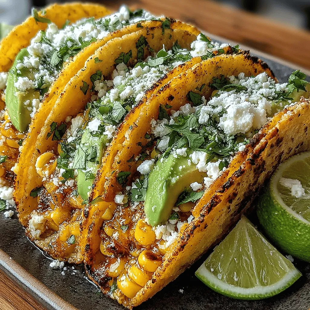 In recent years, tacos have transcended their traditional roots, evolving into a beloved staple of modern cuisine. From street vendors to gourmet restaurants, tacos are now celebrated for their versatility, allowing for an endless array of fillings and flavor combinations. Whether loaded with succulent meats, vibrant vegetables, or rich salsas, tacos cater to a wide range of palates and dietary preferences. Among the myriad of options, Garlic Herb Roasted Sweet Corn Tacos stand out as a fresh, vibrant vegetarian choice that invites home cooks and food enthusiasts alike to explore the delightful flavors of seasonal ingredients.