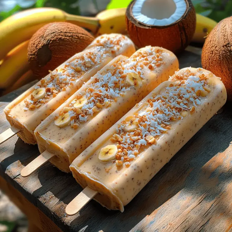 As the temperature rises and the sun shines brightly, many of us begin to crave refreshing treats that can cool us down while tantalizing our taste buds. Enter the Tropical Chill Coconut Banana Yogurt Pops—a delightful frozen snack that perfectly embodies the vibrant essence of summer. These popsicles are not just a delicious indulgence; they also offer a healthy alternative to many store-bought frozen desserts. With their creamy coconut yogurt base and the natural sweetness of ripe bananas, these pops are sure to satisfy your cravings without the guilt.