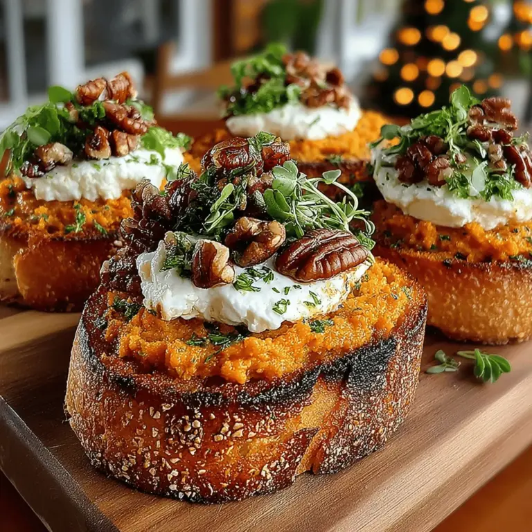 As the leaves begin to change and the air turns crisp, the culinary world embraces the seasonal flavors of fall. Among the bounty of autumnal ingredients, pumpkin stands out as a versatile star, capable of transforming a variety of dishes with its rich, earthy sweetness. From pies to soups, pumpkin is celebrated for its ability to evoke the warmth and comfort of the season. One delightful way to showcase this beloved gourd is through the creation of Pumpkin Crostini with Goat Cheese—a dish that marries the savory and sweet elements of fall into a delicious appetizer that is perfect for any gathering.