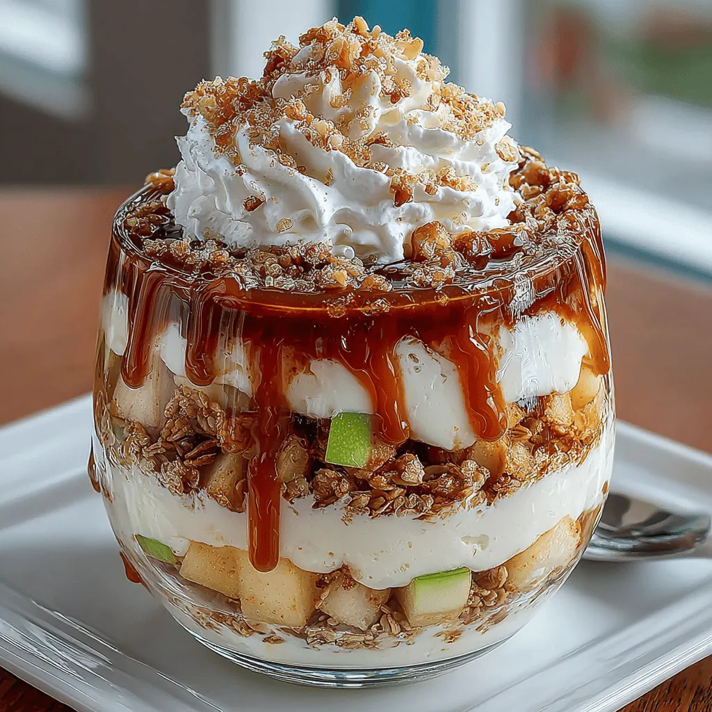 The Caramel Apple Yogurt Parfait is a delightful and nourishing dish that combines the creamy richness of yogurt with the crisp sweetness of apples, all drizzled with luscious caramel sauce. This recipe is not only a feast for the eyes but also a wholesome option that caters to various dietary preferences. Whether you're looking for a quick breakfast, a satisfying snack, or an elegant dessert, this parfait strikes the perfect balance between indulgence and nutrition.