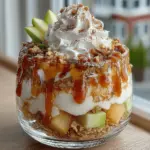 The Caramel Apple Yogurt Parfait is a delightful and nourishing dish that combines the creamy richness of yogurt with the crisp sweetness of apples, all drizzled with luscious caramel sauce. This recipe is not only a feast for the eyes but also a wholesome option that caters to various dietary preferences. Whether you're looking for a quick breakfast, a satisfying snack, or an elegant dessert, this parfait strikes the perfect balance between indulgence and nutrition.