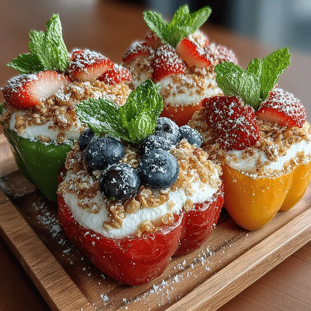 In the world of culinary creativity, the concept of stuffed fruit pizza bell peppers stands out as a delightful fusion of sweet and savory flavors. This innovative dish marries the vibrant crunch of bell peppers with a creamy, fruit-filled center, offering a unique twist on traditional stuffed peppers. Perfect for gatherings, parties, or family meals, these stuffed bell peppers not only capture the eye with their colorful presentation but also please the palate with a harmonious blend of textures and tastes. The appeal lies in their versatility; they can be customized to suit various dietary preferences and can easily transition from a light appetizer to a refreshing dessert-like treat.
