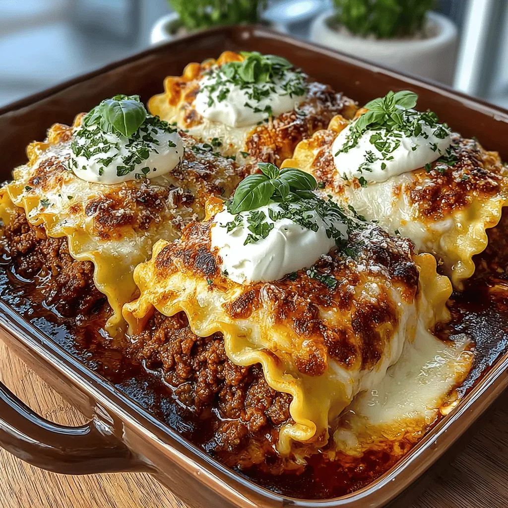 Beef & Cheese Lasagna Roll-Ups are a delicious and comforting dish that brings a modern twist to the classic Italian lasagna. This recipe combines traditional flavors with a fun and creative presentation, making it an ideal choice for family dinners, gatherings, or even meal prep for the week ahead. Imagine tender lasagna noodles rolled around a savory mixture of ground beef and a delightful blend of cheeses, then baked to perfection in a rich marinara sauce. This dish not only satisfies the palate but also warms the heart, making it a staple for those seeking comfort food.