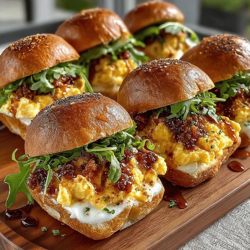 Mini Egg and Apple Breakfast Sliders are an innovative and delightful way to kick-start your day. In a world where mornings can often feel rushed, this recipe stands out as a quick, nutritious, and flavor-packed option that caters to both busy professionals and families alike. The sliders seamlessly blend the fluffy texture of scrambled eggs with the crisp, refreshing bite of apples, all enveloped in soft slider buns and topped with melted cheddar cheese. This unique combination of sweet and savory flavors makes them not only appealing to the palate but also a visually enticing breakfast choice.