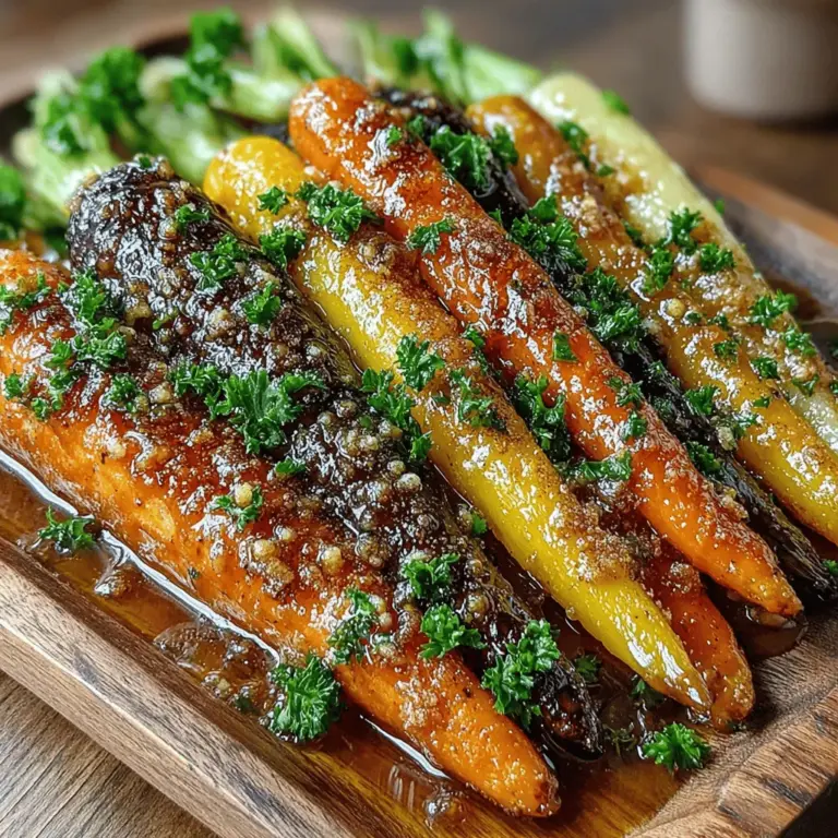 When it comes to side dishes, few can rival the delightful combination of sweetness and earthiness found in maple brown sugar glazed carrots. This recipe transforms humble carrots into a culinary delight, making them not only a staple at holiday gatherings but also a fantastic addition to weeknight dinners. The glaze, made from pure maple syrup and brown sugar, perfectly complements the natural sweetness of the carrots, resulting in a dish that is both visually appealing and indulgently delicious.