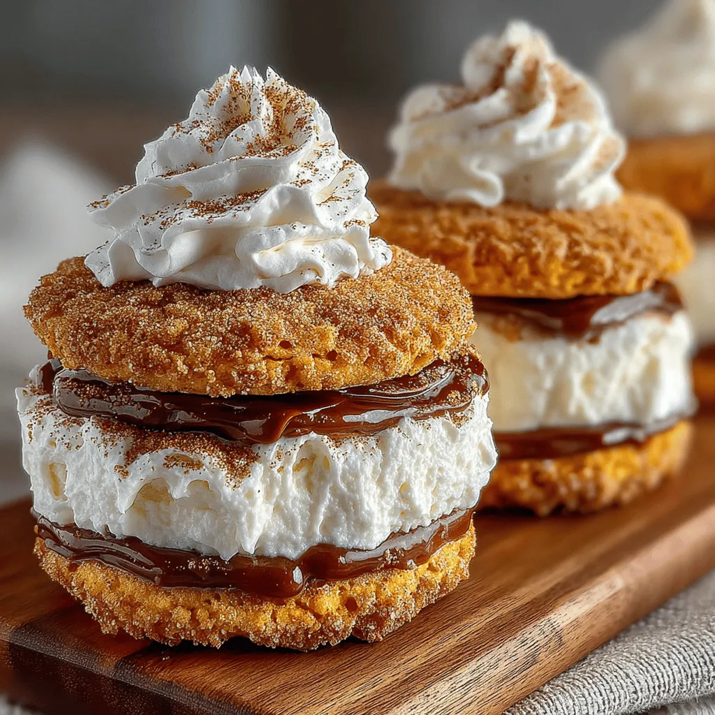 As the leaves turn vibrant shades of orange and crimson and the air becomes crisp, there’s an undeniable charm in the comforting flavors of fall that warms both heart and soul. Among the many seasonal delights, one treat stands out: Pumpkin Pie Ice Cream Sandwiches. This indulgent dessert artfully merges the rich, spiced essence of classic pumpkin pie with the creamy, cool delight of ice cream, all lovingly nestled between soft, cookie-like layers. Perfect for fall gatherings, dessert tables, or simply savoring during a cozy evening at home, this recipe promises to bring joy to your palate while celebrating the essence of the season.