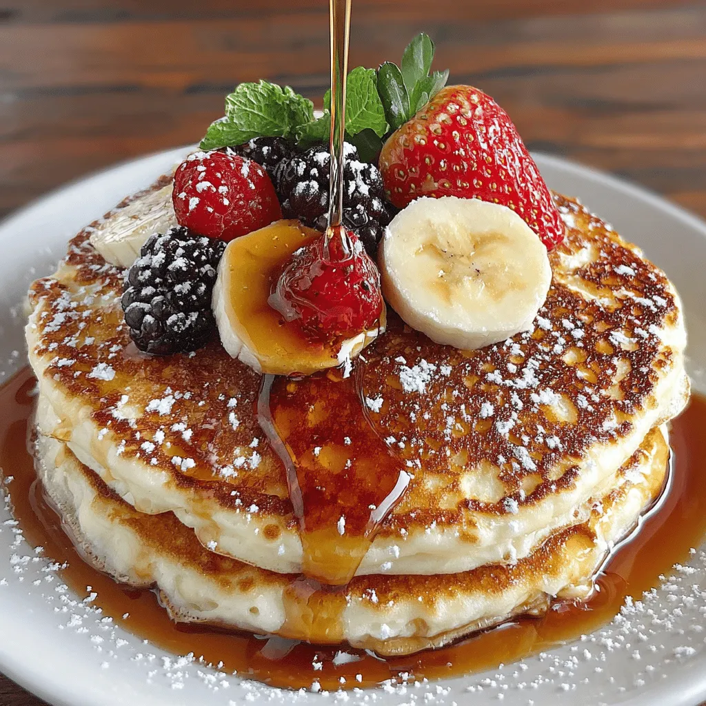 To achieve the perfect Fluffy Morning Delight Pancakes, the first step is to meticulously mix the wet ingredients. Start by cracking two large eggs into a mixing bowl. Whisk them thoroughly until they are well-blended and slightly frothy. This aeration is key to creating a light texture in your pancakes. Next, pour in one cup of milk—whole milk adds creaminess, while buttermilk can enhance the flavor and tenderness. Add a quarter cup of melted butter (cooled to room temperature) and a teaspoon of pure vanilla extract. The butter not only contributes to flavor but also helps keep the pancakes moist. Whisk all of these ingredients together until you have a smooth mixture, ensuring that the egg is fully integrated, and there are no lumps of butter remaining.