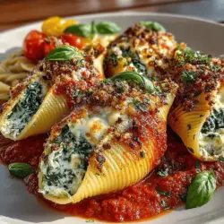 Cheesy Delight: Quick Spinach and Ricotta Stuffed Shells