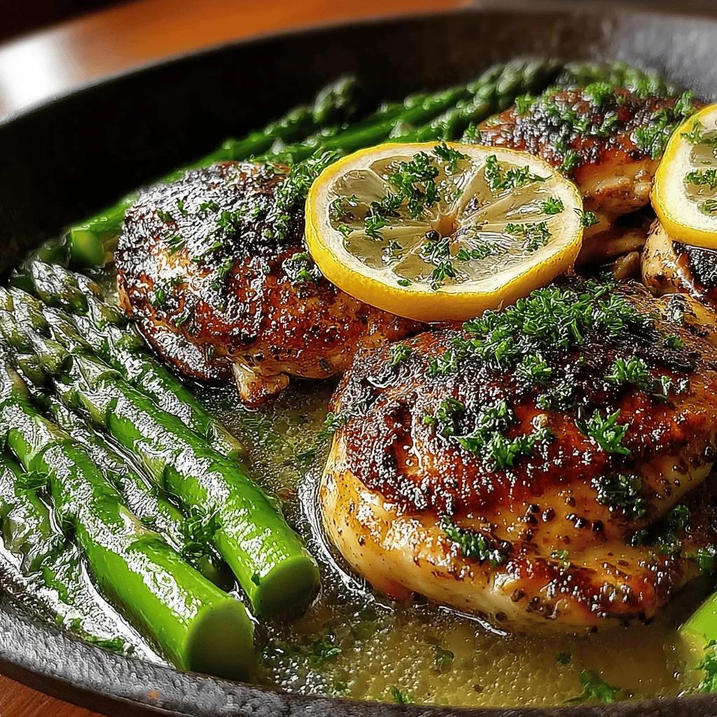 If you’re searching for a dish that embodies vibrant flavors and wholesome ingredients, look no further than Zesty Skillet Lemon Herb Chicken & Asparagus. This one-pan meal is a culinary delight that combines tender chicken breasts and crisp asparagus, all elevated by a zesty lemon-herb marinade. With its bright and refreshing taste, this dish not only satisfies the palate but also nourishes the body, making it an ideal choice for both busy weeknights and special gatherings.