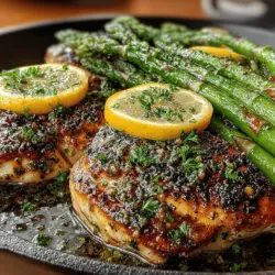 Zesty Skillet Lemon Herb Chicken & Asparagus