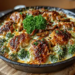 In the fast-paced world of modern cooking, finding meals that are both delicious and easy to prepare can be a challenge. One-Pan Cheesy Chicken and Broccoli Bake is a perfect solution, offering a delightful blend of flavors and nutrition while minimizing time spent in the kitchen. This comforting dish combines tender chicken, vibrant broccoli, and creamy cheese, all baked together in one pan for a hassle-free dinner experience. Not only does it satisfy the taste buds, but it also provides essential nutrients, making it an ideal choice for families looking to balance flavor with health.