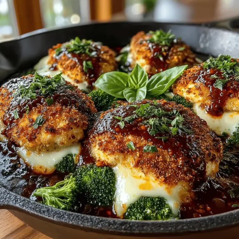 When it comes to weeknight dinners, finding a dish that is both quick to prepare and bursting with flavor can often feel like a daunting task. Enter the Cheesy One-Pan Chicken Parm & Broccoli Delight—a dish that not only satisfies the taste buds but also caters to the busy schedules of families and individuals alike. This recipe offers a delightful twist on the classic chicken parmesan, marrying tender chicken breasts with vibrant broccoli, all while being smothered in rich marinara sauce and gooey cheese. It’s a comforting meal that can be prepared in just one pan, making it a perfect option for those hectic evenings when time is of the essence.