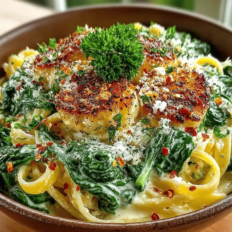 When it comes to comforting meals that combine rich flavors and quick preparation, Creamy Garlic Parmesan Pasta with Spinach stands out as a top contender. This dish, with its luscious sauce and vibrant green spinach, not only delights the palate but also offers a satisfying experience that can make any meal feel special. Whether you're whipping up a weeknight dinner or hosting a gathering with friends, this creamy pasta is versatile enough to suit any occasion.