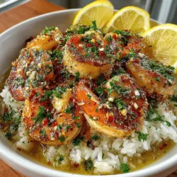 Savory Garlic Butter Shrimp with Rice