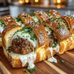 Hearty Homestyle Meatball Sub Sandwiches