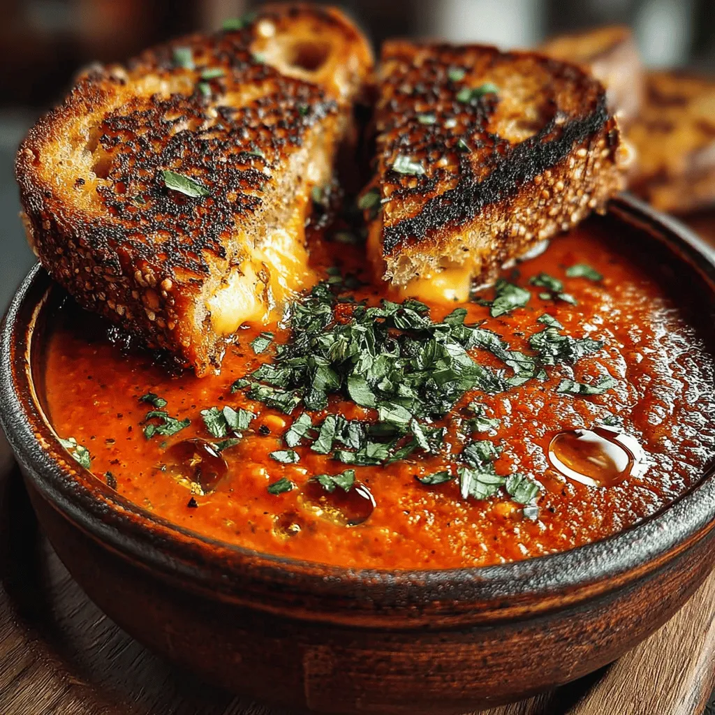 When the chill of winter settles in, or the rain pours outside, nothing evokes the feeling of warmth and comfort quite like a bowl of homemade soup paired with a gooey grilled cheese sandwich. This is where the recipe for Cozy Tomato Basil Bliss comes into play, a delightful combination that not only warms the soul but also brings back nostalgic memories of cozy family dinners. Tomato Basil Soup, with its rich, velvety texture and vibrant flavor, complements the satisfying crunch of a perfectly toasted grilled cheese, making it an ideal dish for any occasion that calls for comfort food.