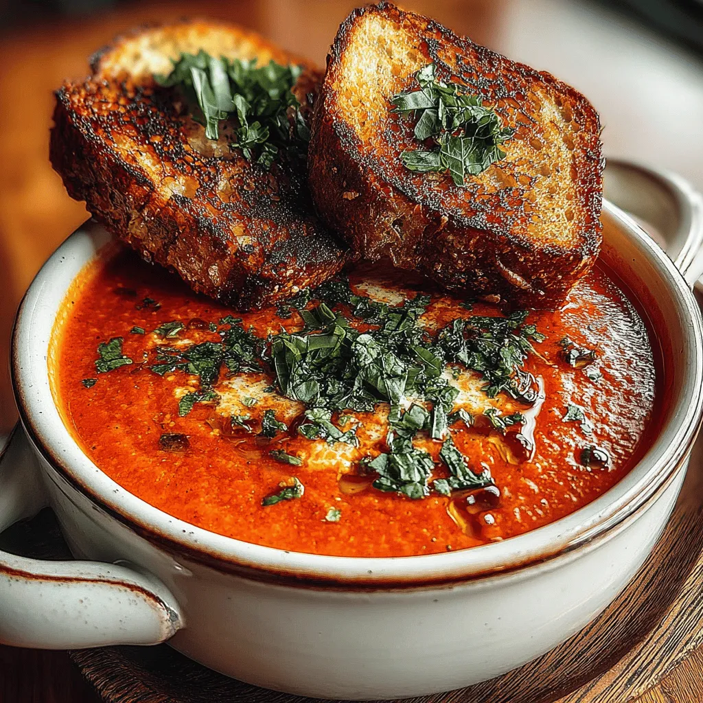 When the chill of winter settles in, or the rain pours outside, nothing evokes the feeling of warmth and comfort quite like a bowl of homemade soup paired with a gooey grilled cheese sandwich. This is where the recipe for Cozy Tomato Basil Bliss comes into play, a delightful combination that not only warms the soul but also brings back nostalgic memories of cozy family dinners. Tomato Basil Soup, with its rich, velvety texture and vibrant flavor, complements the satisfying crunch of a perfectly toasted grilled cheese, making it an ideal dish for any occasion that calls for comfort food.