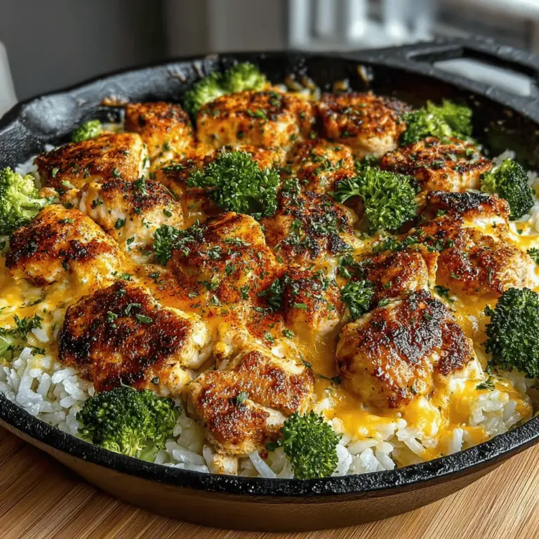 In today’s fast-paced world, finding time to prepare healthy, delicious meals can be a challenge. Enter the One-Pan Cheesy Broccoli Chicken and Rice Delight—a dish that checks all the boxes for busy individuals and families alike. This recipe is not only quick and easy to prepare, but it also offers a comforting experience that can transform a simple dinner into a hearty feast. With its combination of protein, vibrant vegetables, and wholesome grains, this meal promises to satisfy your hunger while nourishing your body.